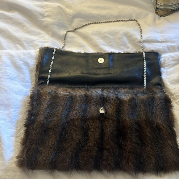 Mink Purse! Clutch or shoulder bag! Beautiful! - Picture 5 of 7
